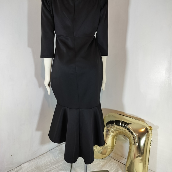 & Other Stories Black Midi Dress - Picture 3 of 6
